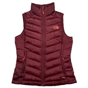 The North Face Flare Down 550 Vest Zinfandel Red Full Zip Women's Small